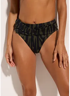 Slip per bikini sgambato a vita alta, bonprix