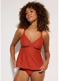 Tankini in tessuto a trama operata (set 2 pezzi), bonprix