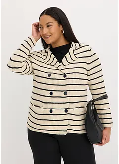 Cardigan doppiopetto in maglia, bonprix