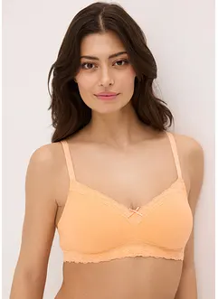 Reggiseno senza ferretto con cotone (pacco da 2), bonprix