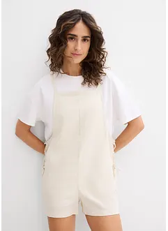 Tuta corta in misto lino leggero, bonprix