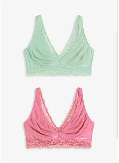Bralette in materiale morbido Feel Comfort (pacco da 2), bonprix