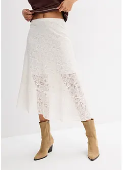 Gonna midi con pizzo, bonprix