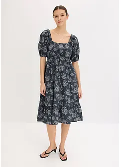 Abito midi con maniche a sbuffo, bonprix