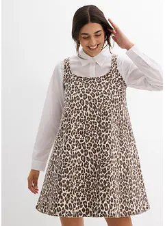 Miniabito in misto cotone elasticizzato, bonprix