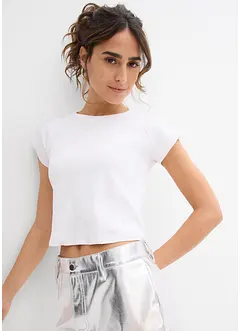 Maglia cropped a costine, bonprix