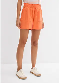 Shorts paper bag in misto lyocell fluente, bonprix