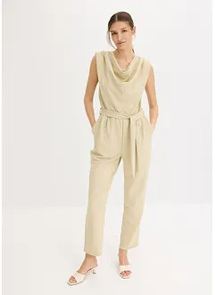 Tuta elegante in jersey con spalline imbottite, bonprix