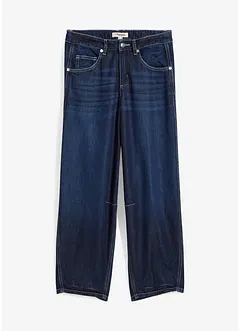 Jeans cropped a palloncino, vita media, bonprix