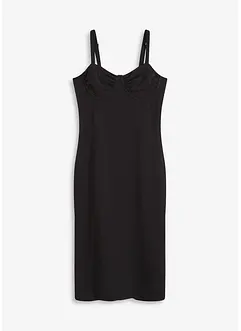 Abito midi in fine satin, bonprix