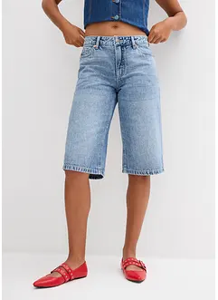 Bermuda in jeans, vita media, bonprix