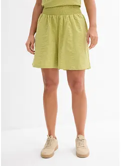 Shorts  con elastico in vita in seersucker di cotone, bonprix