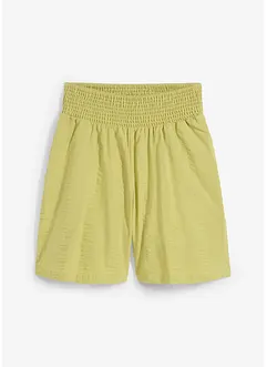 Shorts  con elastico in vita in seersucker di cotone, bonprix