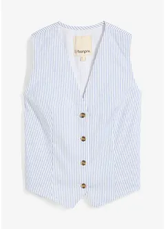 Gilet in jeans a righe, bonprix