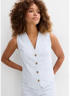 Gilet in jeans a righe, bonprix