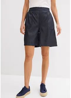 Shorts elasticizzati in vita in fresco misto lino, bonprix