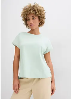 T-shirt asimmetrica in jersey di cotone pesante, bonprix