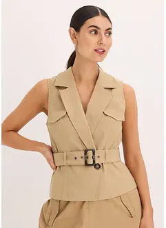 Gilet con cintura, bonprix