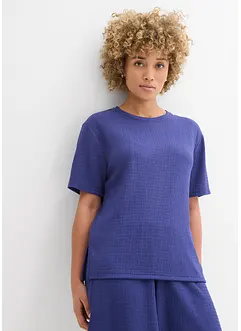 Maglia in crêpe stropicciato, bonprix