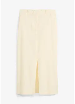 Gonna midi in misto lino fresco, bonprix