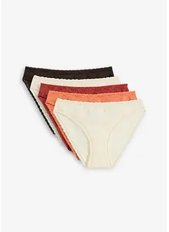 Slip con pizzo (pacco da 5), bonprix