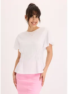 Maglia in  jersey crêpe con dettagli smock, bonprix