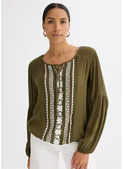 Blusa con ricami, bonprix