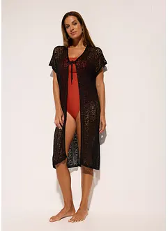 Kimono copricostume in viscosa effetto crochet, bonprix