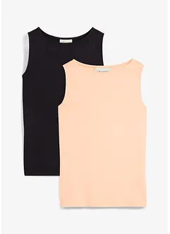 Top in viscosa morbida (pacco da 2), bonprix