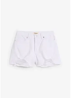 Shorts a vita alta in twill, bonprix