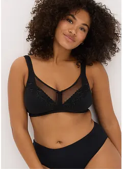 Reggiseno contenitivo senza ferretto con cotone confortevole, bonprix