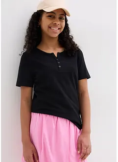 Maglia serafino in puro cotone biologico, bonprix