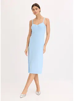 Abito midi in fine satin, bonprix
