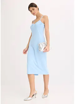 Abito midi in fine satin, bonprix