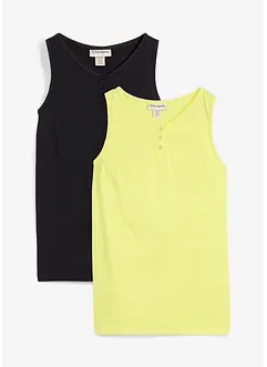 Top in puro cotone biologico (pacco da 2), bonprix