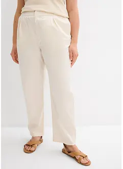 Pantaloni a carota in misto cotone elasticizzato, bonprix