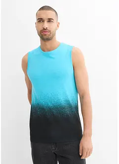 Canotta con colori sfumati in cotone biologico, slim fit, bonprix