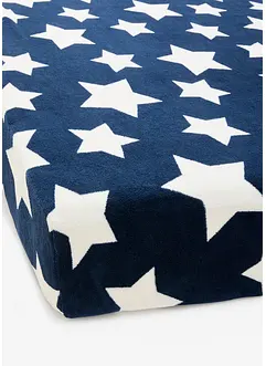 Lenzuolo con angoli tocco cachemire con stelle, bonprix