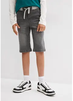 Bermuda di jeans elasticizzati regular fit, bonprix