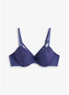 Reggiseno con coppe preformate, ferretto e pizzo delicato, bonprix