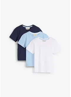 T-shirt in puro cotone (pacco da 3), bonprix