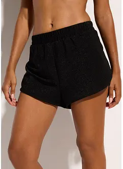 Shorts copricostume con filato glitterato, bonprix