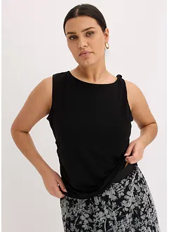 Top in jersey con dettaglio attorcigliato, bonprix