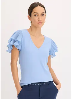 Maglia con volant, bonprix