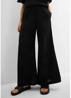 Pantaloni a palazzo con pinces, bonprix