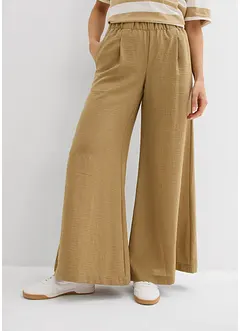 Pantaloni a palazzo con pinces, bonprix