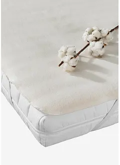 Coprimaterasso in tessuto calmucco con elastici, bonprix