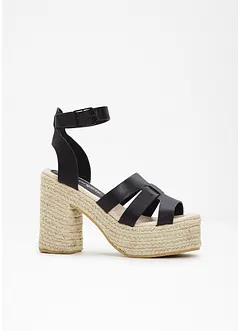 Sandali con tacco e plateau, bonprix