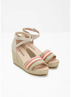 Sandali con zeppa, bonprix