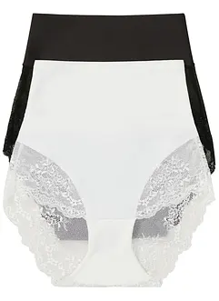 Culotte laser cut con effetto modellante medio (pacco da 2), bonprix